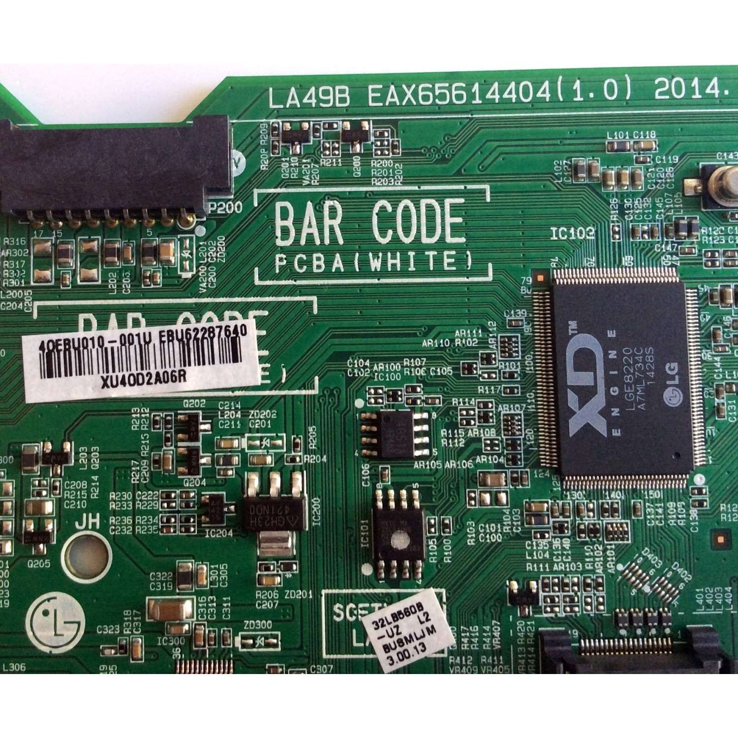 MAIN PARA TV LG / NUMERO DE PARTE EBU62287640 / EAX65614404 / EAX65614404(1.0) / 62287640 / PARTE SUSTITUTA EBR79201901 / PANEL NC320DXN VSBP1 / MODELOS 32LB560B-UZ / 32LB560B-UZ.BUSMLJM - Imagen 2